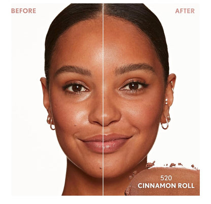 COVERGIRL TruBlend Skin Enhancer Baked Luminous Finishing Face Powder, with Hyaluronic Acid and White Rose Extract, Sheer & Buildable - 520 Cinnamon Roll
