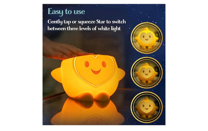 Wish Squishy Naglig vir Kinders, USB-lamp, Battery-aangedrewe, Verstelbare Helderheid
