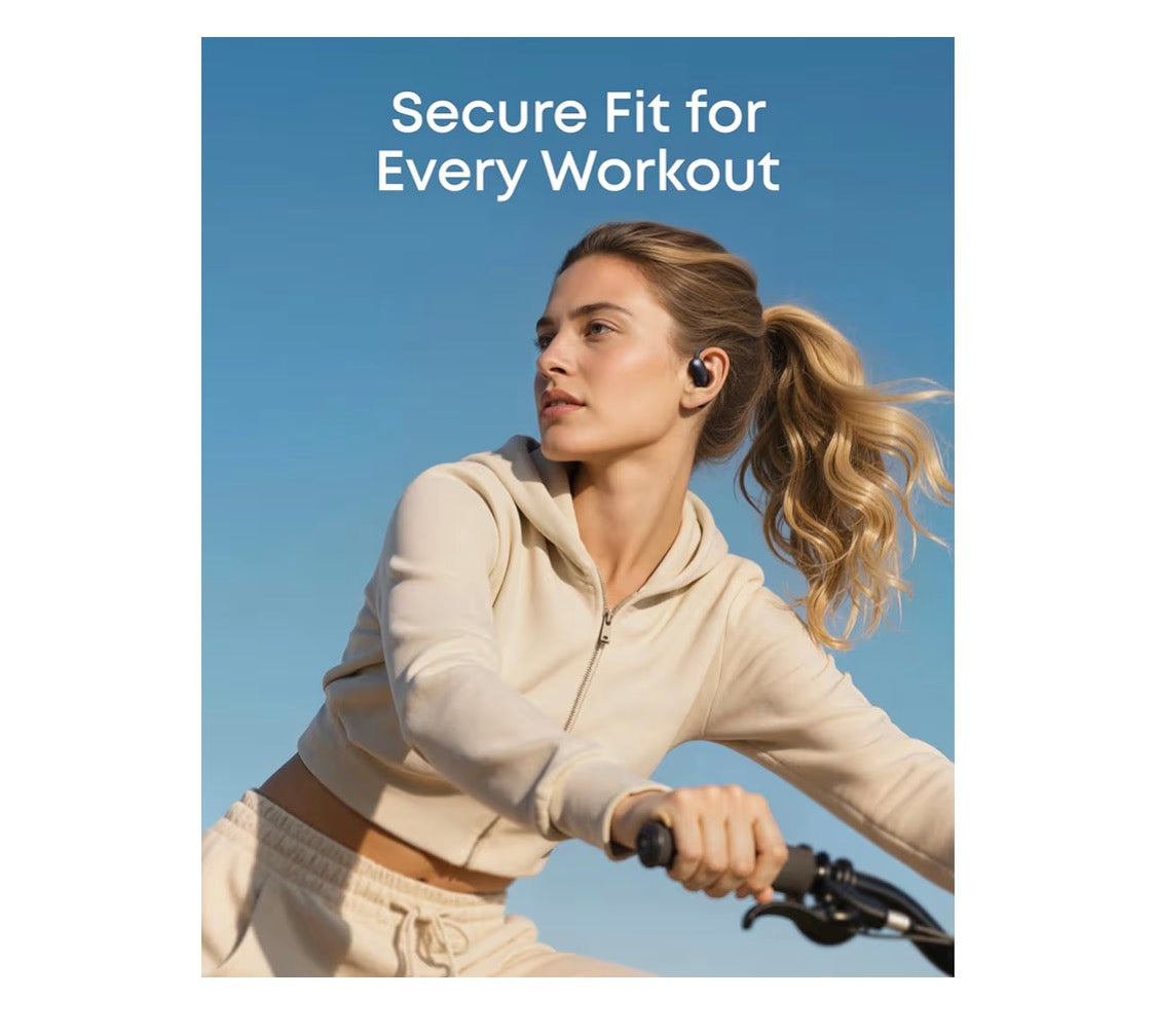 AeroFit2 , Open-Ear Headphones, Real-Time Translation Earbuds-42H Playtime, IP55,AI Clear Calls,Wireless Charging
