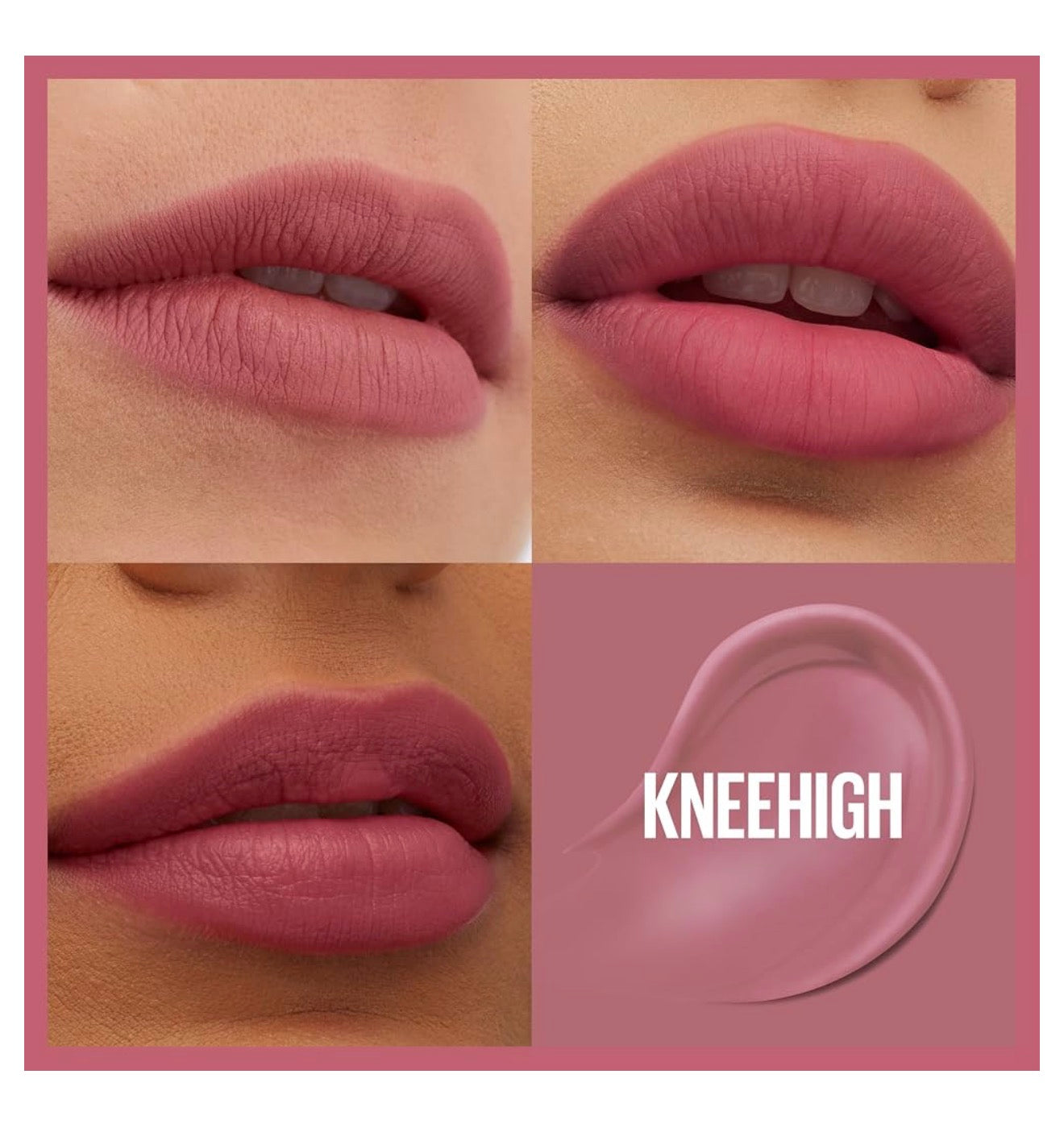 Maybelline Super Stay Teddy Lip Tint, Langdurige Mat Lipstiffie Vir Tot 12 Uur Se Dra - (Kneehigh) 1ct
