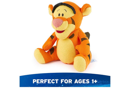 Disney 10" Tigger Gebreide Plus, Winnie die Poeh, Opgestopte Dier vir Ouderdomme 1 en Ouers - Oranje