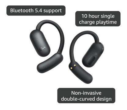 AeroFit2 , Open-Ear Headphones, Real-Time Translation Earbuds-42H Playtime, IP55,AI Clear Calls,Wireless Charging