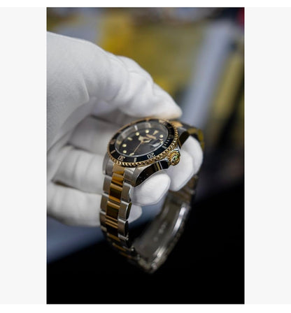 Invicta Mans Pro Diver-versameling Munt-Rand Outomatiese Twee Kleur Horlosie