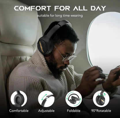 Black Shark JoyBuds Max Aktiewe Geraasdempende Oorfone, 50H Speeltyd Koordlose Oor-oorfone met Mikrofoon, Bluetooth (Swart)