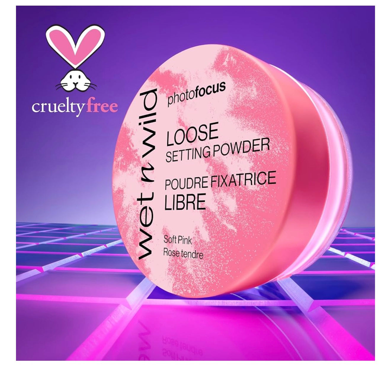 wet n wild Photo Focus Loose Baking Setting Powder, Highlighter Makeup, Suitable for All Skin Tones - Banana