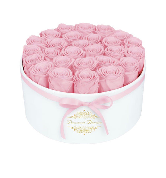Forever Preserved (17) Roses Flowers in a Luxury Suede Box, Birthday Gifts, Romantic Anniversary Valentines Day Gifts - Pink