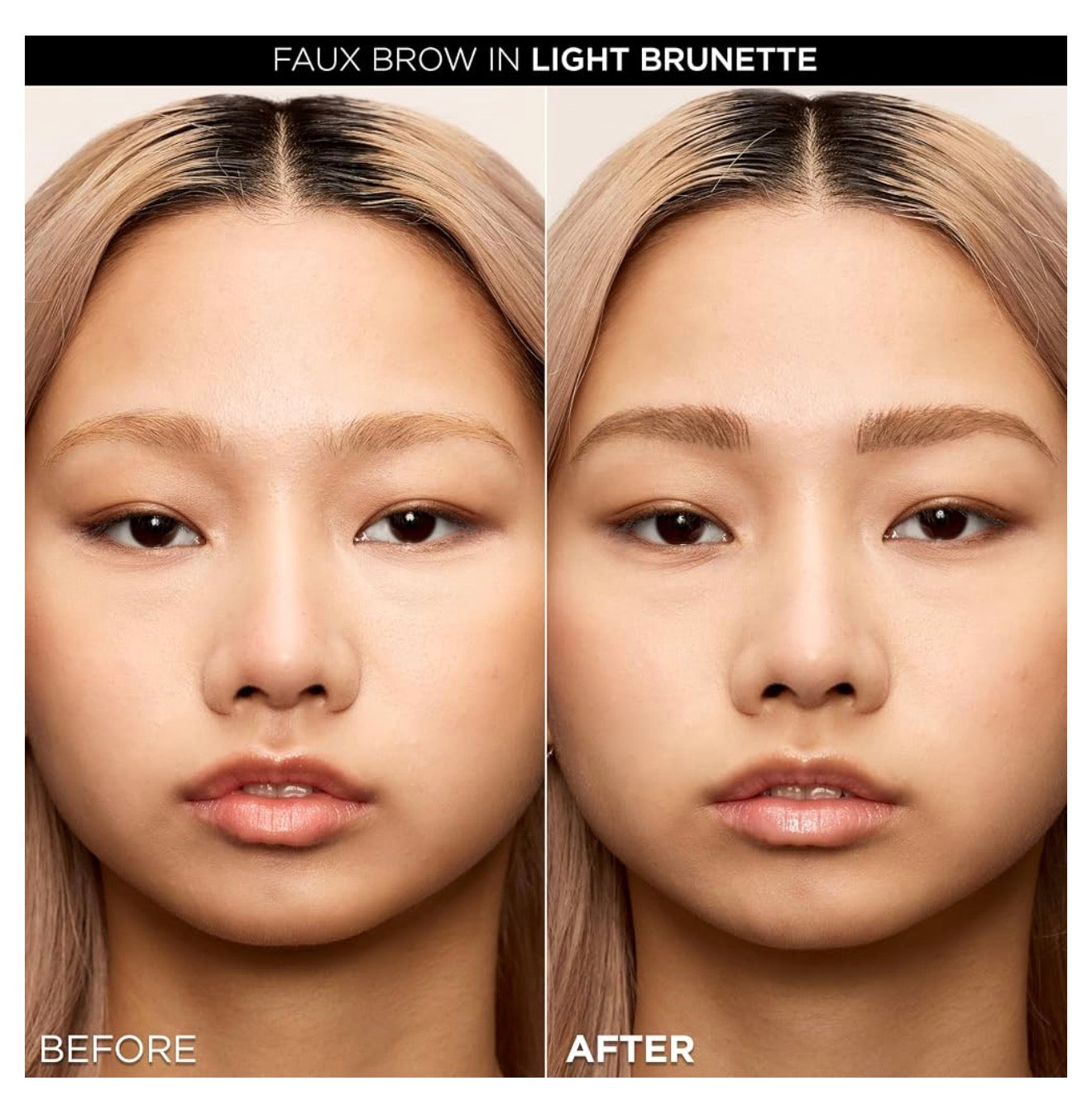 L’Oreal Paris Faux Brow, Haargelyk, Vul-Wenkrou-Pen m/ Dubbelborselpunt, Vinnig & Presies - Donkerbruin
