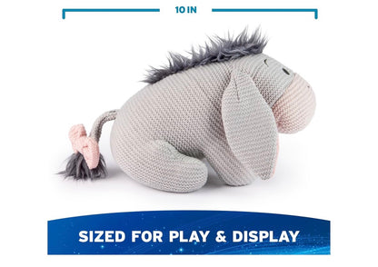 Disney 25cm Eeyore Gebreide Plaasdier, Winnie die Poeh, Opgestopte Dier vir Ouderdomme 1 en Ouer - Grys