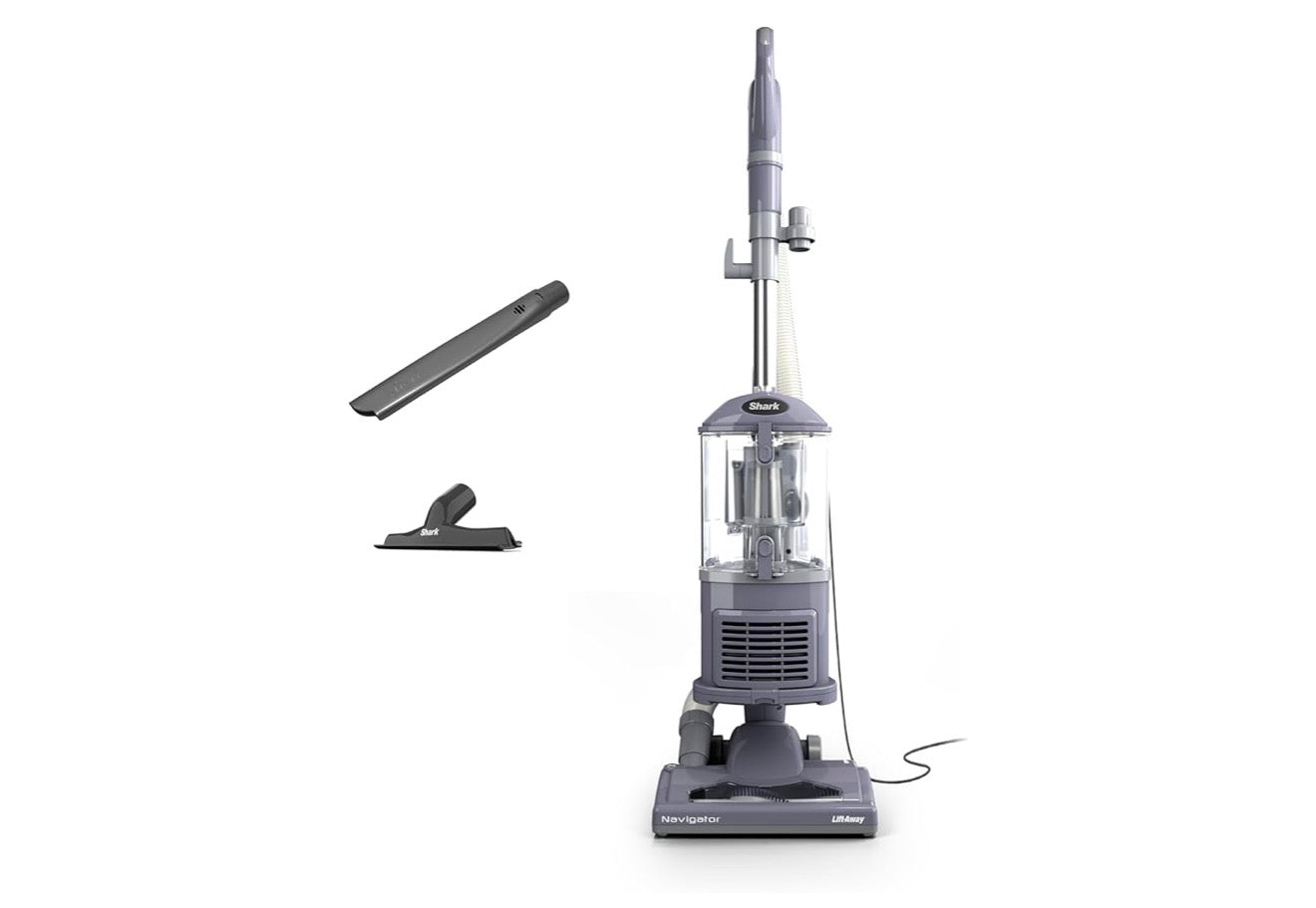Shark Upright Vacuum Cleaner Navigator Lift-Away Carpet & Hard Floor Cleaning,Upholstery & Crevice Tools, Swivel Steering, Large Dust Cup Capacity - (Lavender)