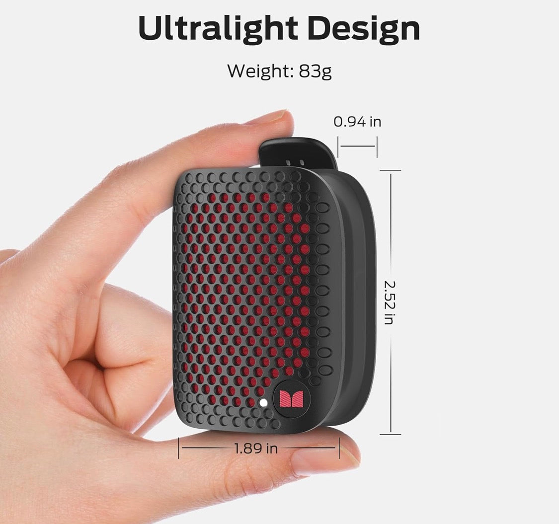 Monster Blaster Micro Clip-On Wireless Portable Speaker w/ Built-in Mic (Black)