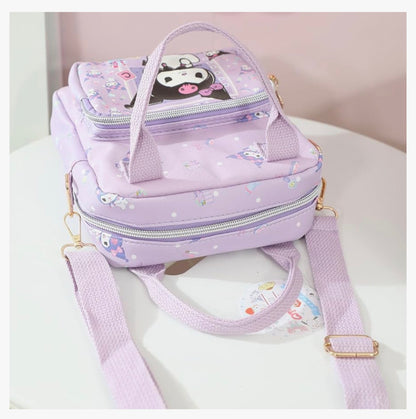Oulike Strokie Dratas, Crossbody Sakke vir Meisies, Verstelbare Band Sling Rugsak - (PERS)