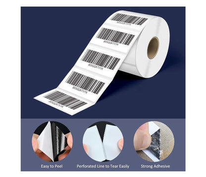 2.25x1.25" Direkte Termiese Etikette, Permanente Kleefmiddel Barcode Adresetiket - (1000 Stukke) 1 Rol