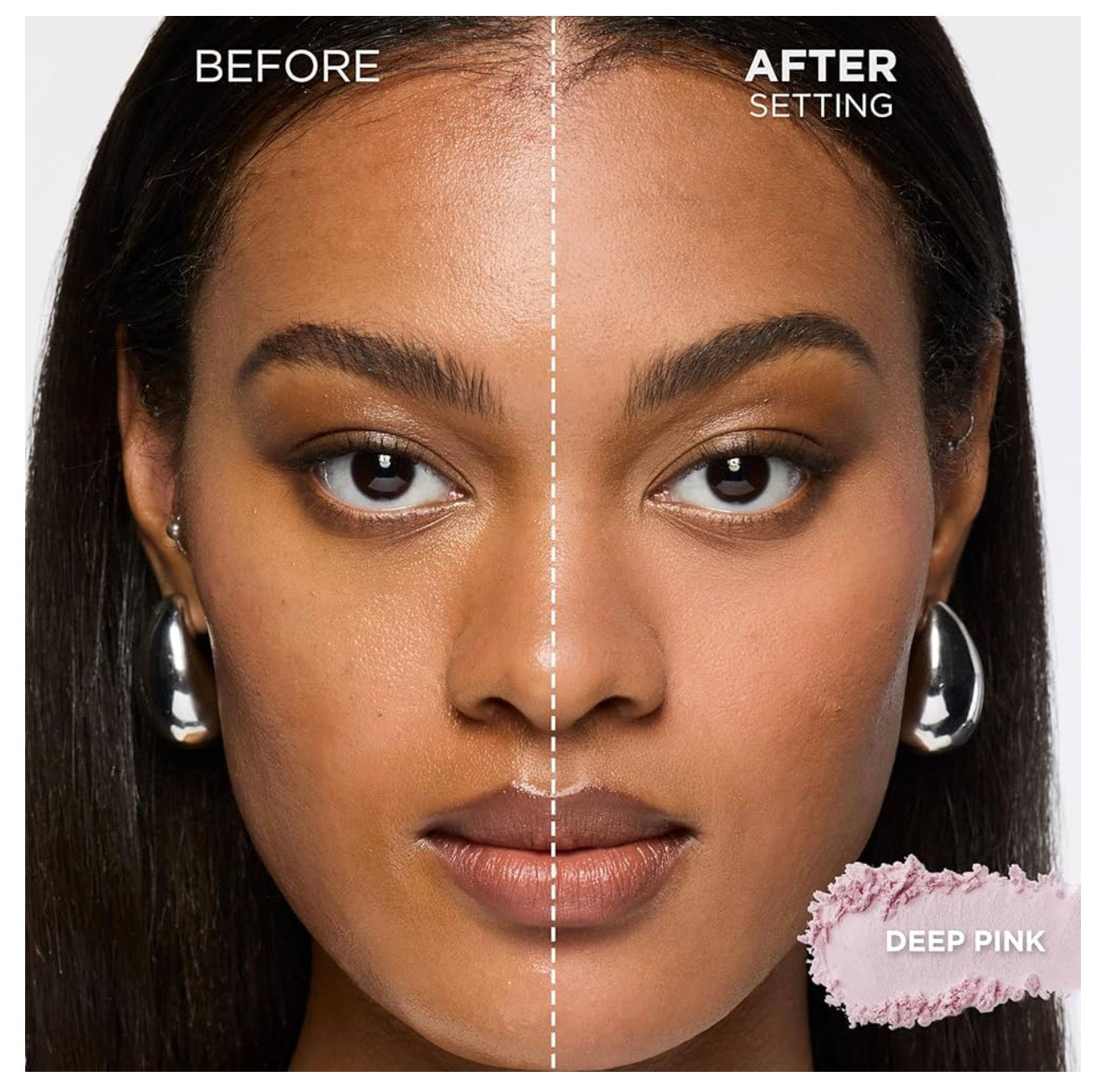 L'Oréal Paris Infallible Blur-fection Langhoudende Los Poeier, Vervaag Gesigpoeier met Tot 24 Ure van Dra – Verhelderende Dieppienk (1 Kit)