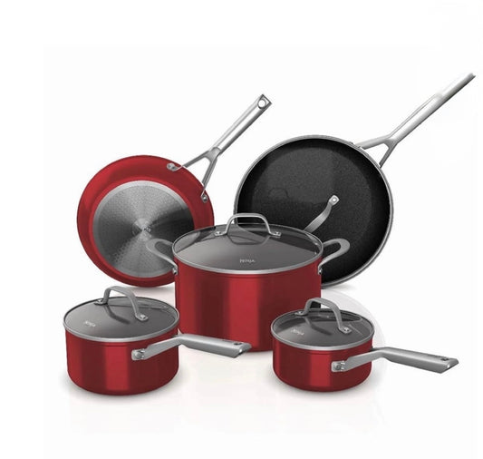 Ninja Foodi NeverStick Essential Aluminum Cookware Sets - (Red Vivid)