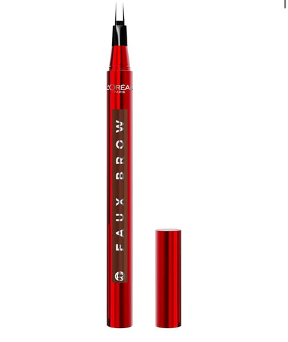 L’Oreal Paris Faux Brow, Haaragtig, Volmaak Wenk met Dubbelborsel, Vinnig & Presies - Ligbruin