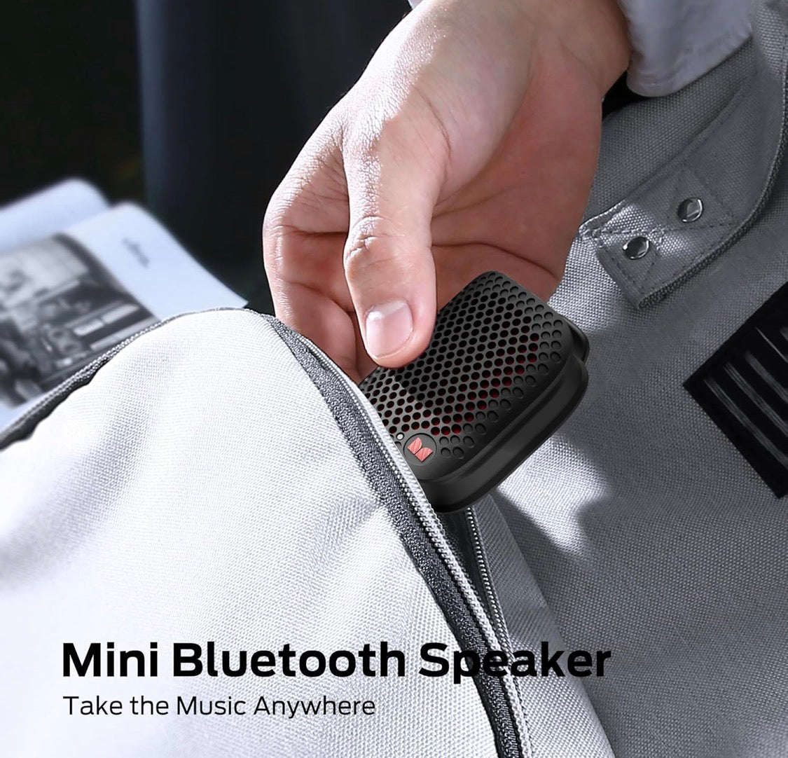 Monster Blaster Micro Clip-On Wireless Portable Speaker w/ Built-in Mic (Black)