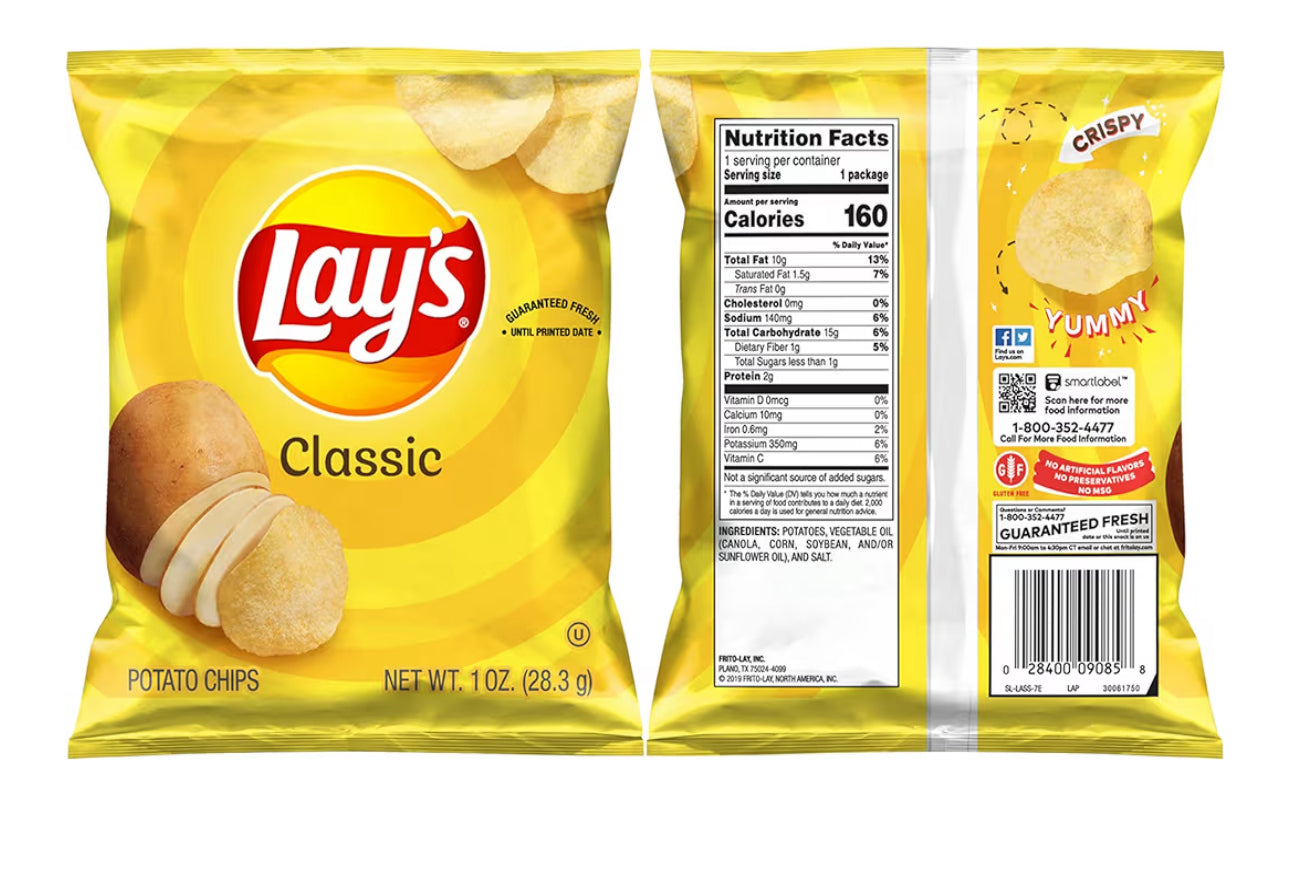Lay's Aartappelskyfies Braaivleis Gegeur (40 Tel)