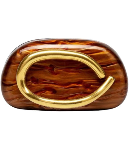 Nuwe Elegante Modehand clutch – Ideaal vir Troues en Aande Uit - Bruin