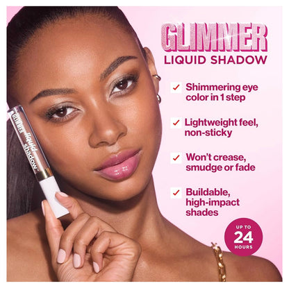 REVLON Glimmer Liquid Shadow, Smeer-bestande Glans Oogskadu Grimering, Langdurig, Hoë Pigment - (203 Spaced Out)