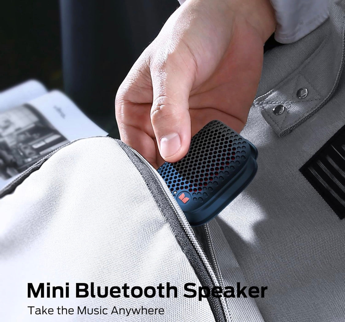 Monster Blaster Micro Clip-On Wireless Portable Speaker w/ Built-in Mic (Blue)
