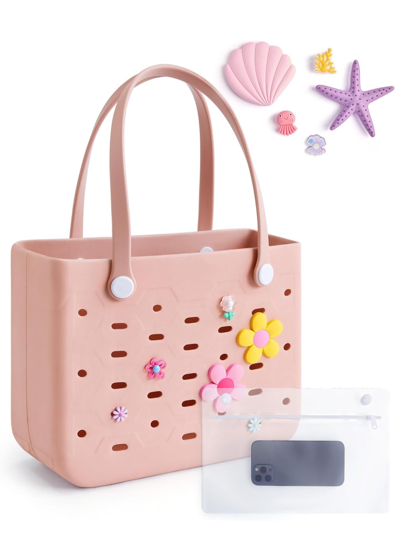 Bag Essential, Water-resistant Rubber Tote Bag, Sand-proof, Vacation -Beach Essential