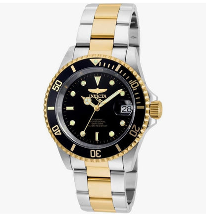 Invicta Mans Pro Diver-versameling Munt-Rand Outomatiese Twee Kleur Horlosie