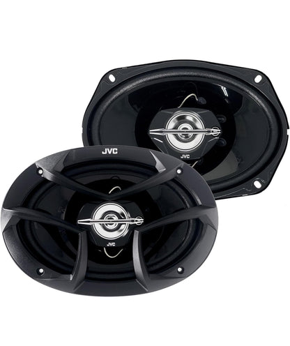 JVC CS-J6930 6"x9" Drieweg-motorluidsprekers vir Kragtige Bas en Helder Stemme 400 Watt Maksimum Krag
