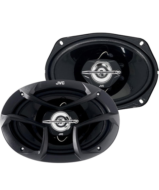 JVC CS-J6930 6"x9" 3-Way Car Audio Speakers for Powerful Bass and Clear Vocals 400 Watts Max Power