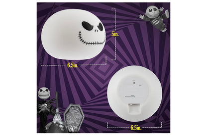 Jack Skellington Drukkbare Kleurveranderende Naglig vir Kinders en Volwassenes, USB-/Battery-aangedrewe Dimmerlamp