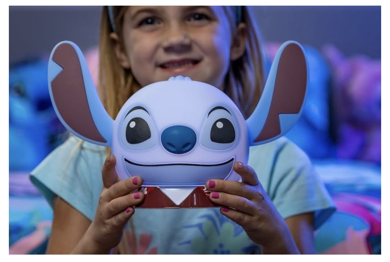 Lilo en Stitch Squish Naglig vir Kinders, USB-lamp, Battery-aangedrewe, Verstelbare Helderheid
