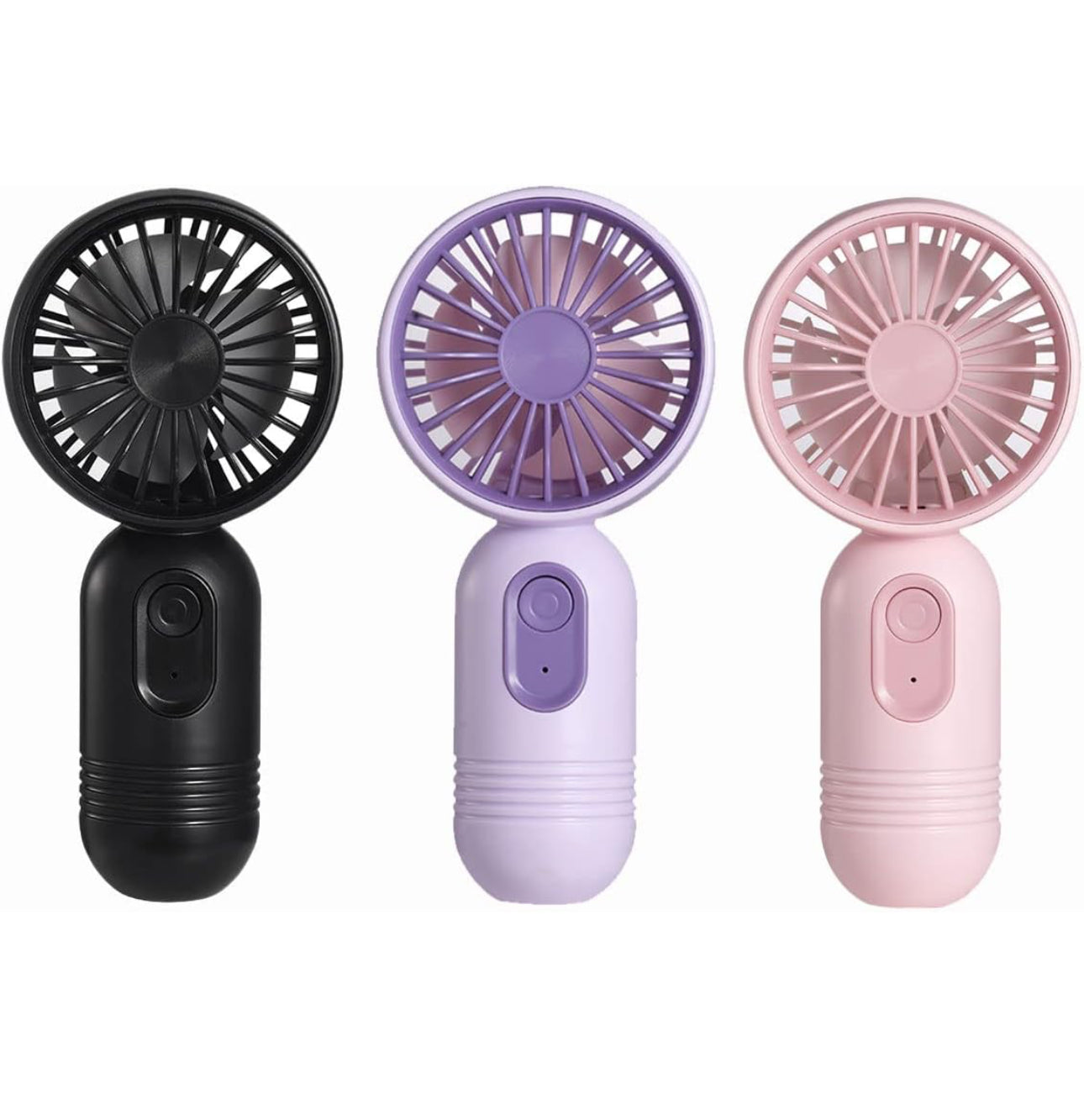 Portable Mini Fans (3-Pack) – Cute, Lightweight & Battery Powered for Personal Comfort Anywhere