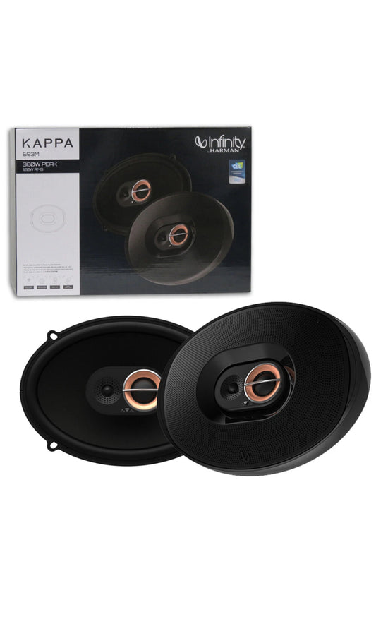 Infinity KAPPA 693M 6" x 9" 6x9 inch 3-Way Car Audio Speakers 120W RMS