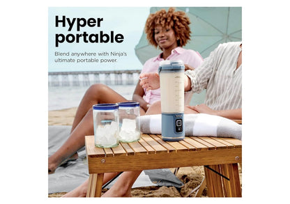 Ninja Blast Koordlose 18oz. Draagbare Versapper Vir Skuddrankies en Smoothies, BPA-vry, Lekvaste Deksel en Suigmondstuk, USB-C Herlaaibaar, Skottelgoedwasser Veilig - (Cranberryrooi)