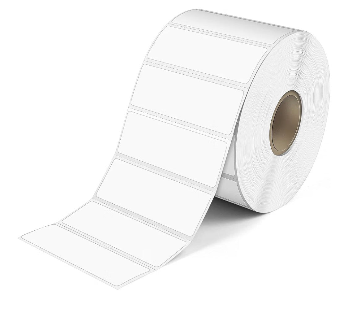 2.25 x 0.75" Direkte Termiese Etikette, Permanente Kleefmiddel Adres Strepieskode-etiket (1 Rol 1700 Etikette)
