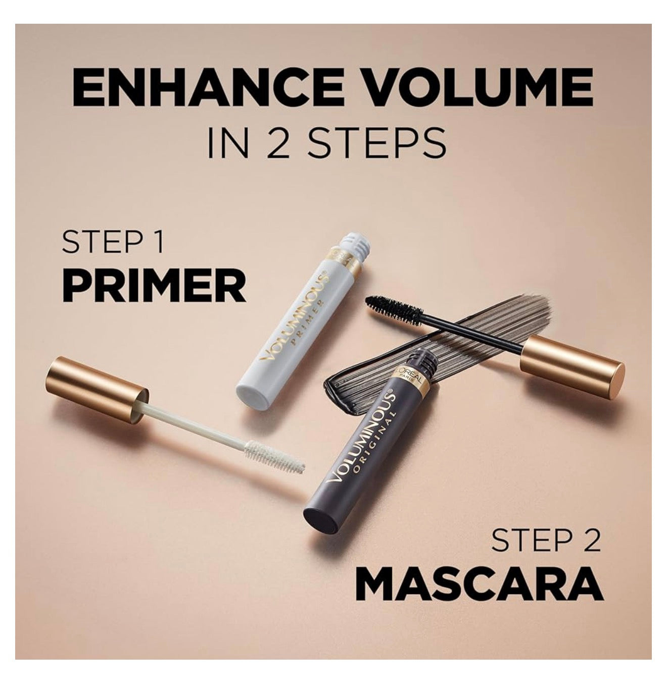 L'Oreal Paris Makeup Voluminous Original Volume-bouende Waterdigte Mascara - (Swart)