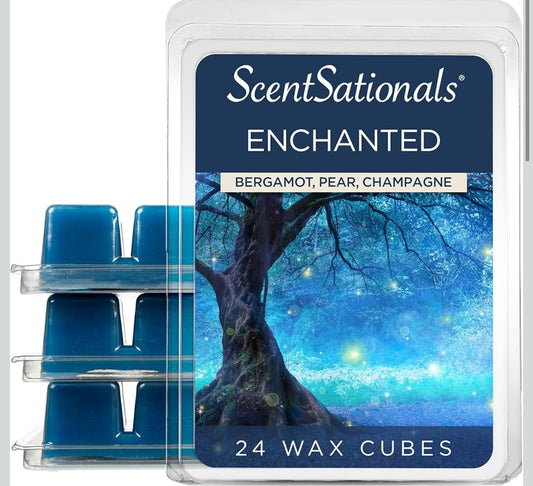 Scentsationals Wax Melts, Wax Cubes Strong Scent - Enchanted - 4PK
