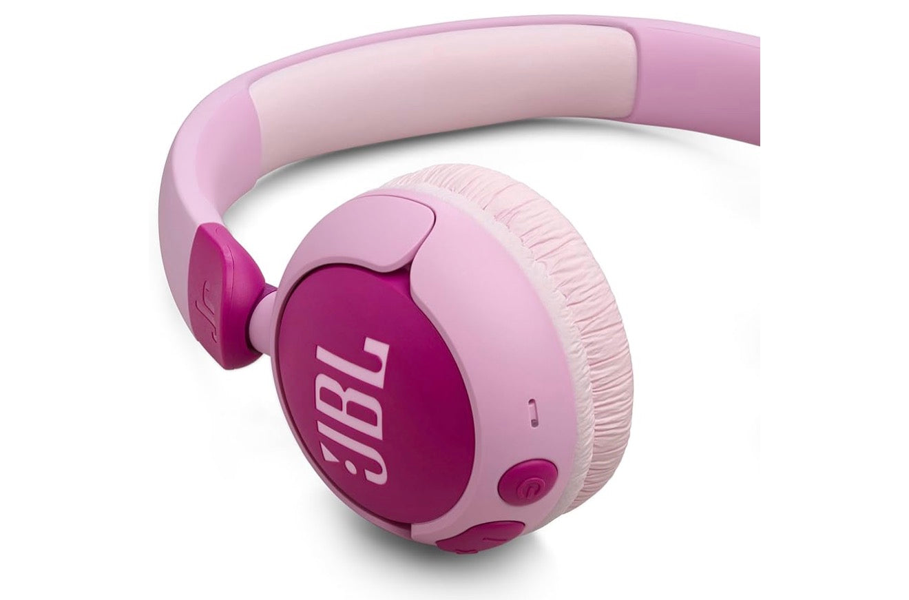 JBL Junior On-Ear Kids Headphones  Safe Sound 85dB, Parental Control w/ Customizable Volume Playtime, Easy monitoring, Built-in mic, 50-hour battery life