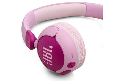 JBL Junior On-Ear Kids Headphones  Safe Sound 85dB, Parental Control w/ Customizable Volume Playtime, Easy monitoring, Built-in mic, 50-hour battery life