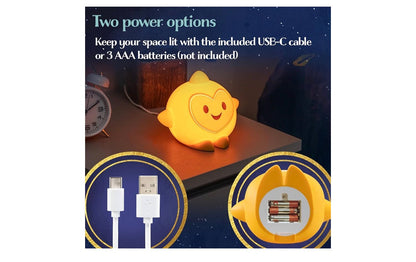 Wish Squishy Naglig vir Kinders, USB-lamp, Battery-aangedrewe, Verstelbare Helderheid