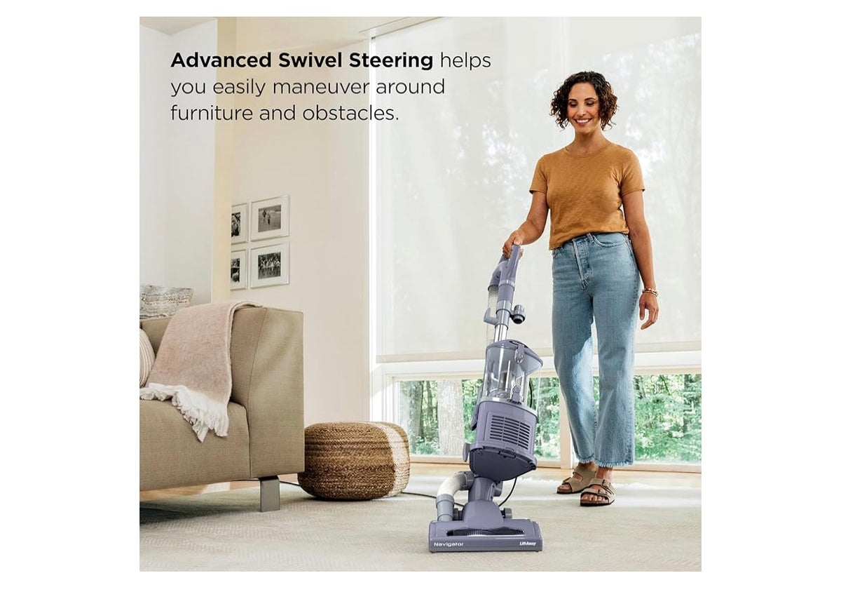 Shark Upright Vacuum Cleaner Navigator Lift-Away Carpet & Hard Floor Cleaning,Upholstery & Crevice Tools, Swivel Steering, Large Dust Cup Capacity - (Lavender)