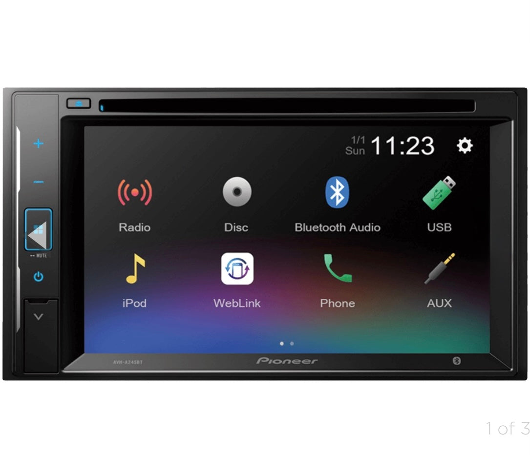 Pioneer Double DIN 6.2" CD/DVD AV Receiver w/ Mirroring Touchscreen,Bluetooth,13-Band Graphic EQ