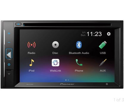 Pioneer Double DIN 6.2" CD/DVD AV Receiver w/ Mirroring Touchscreen,Bluetooth,13-Band Graphic EQ