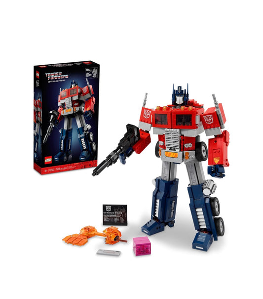 LEGO Icons Optimus Prime Transformers Figure Set, Collectible Transforming 2-in-1 Robot and Truck Model Building Kit - 10302