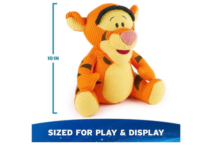 Disney 10" Tigger Gebreide Plus, Winnie die Poeh, Opgestopte Dier vir Ouderdomme 1 en Ouers - Oranje
