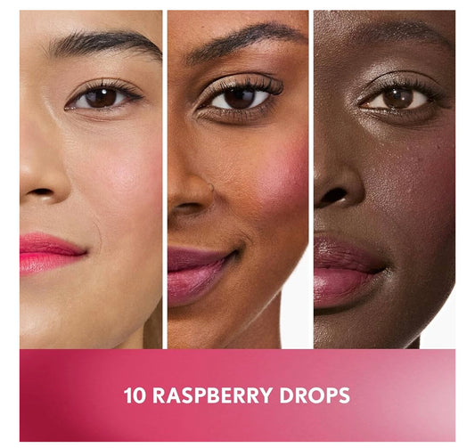COVERGIRL Clean Fresh Jelly Water Tint, Lip- en Wangtint, Smeerbestand, Hidrerend - 10 Raspberry Drops - (Framboos-pienk)