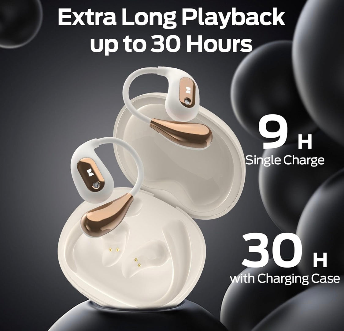 Monster Open Ear True Wireless Bluetooth Earphones w/ Microphone - White