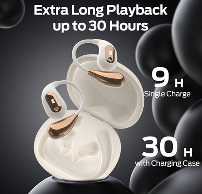 Monster Open Ear True Wireless Bluetooth Earphones w/ Microphone - White