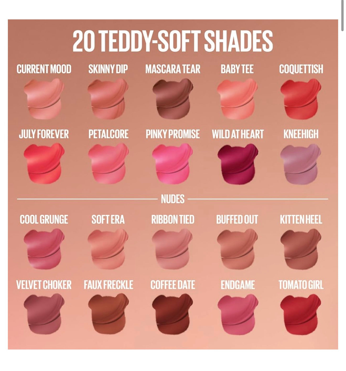 MAYBELLINE Super Stay Teddy Lip Tint, Langblywende Mat Lipstiffie Vir Tot 12 Uur Drag - (Endgame) 1 stuk