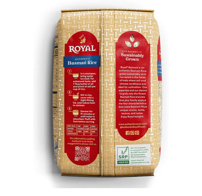 Outentieke Royal Langkorrel Wit Basmati Rys - 4LBS