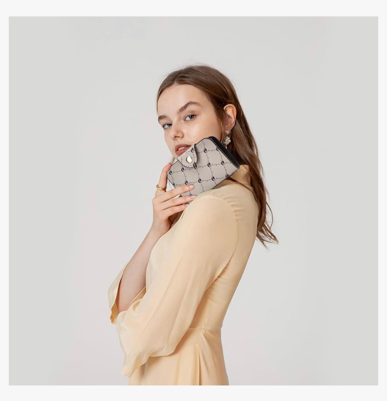 iGirls Strikkie 3-Stuk Mode Leer Rugsak Rugsakhandsak vir Vroue Ruksak vir Dames Skouersak - (Beige1)